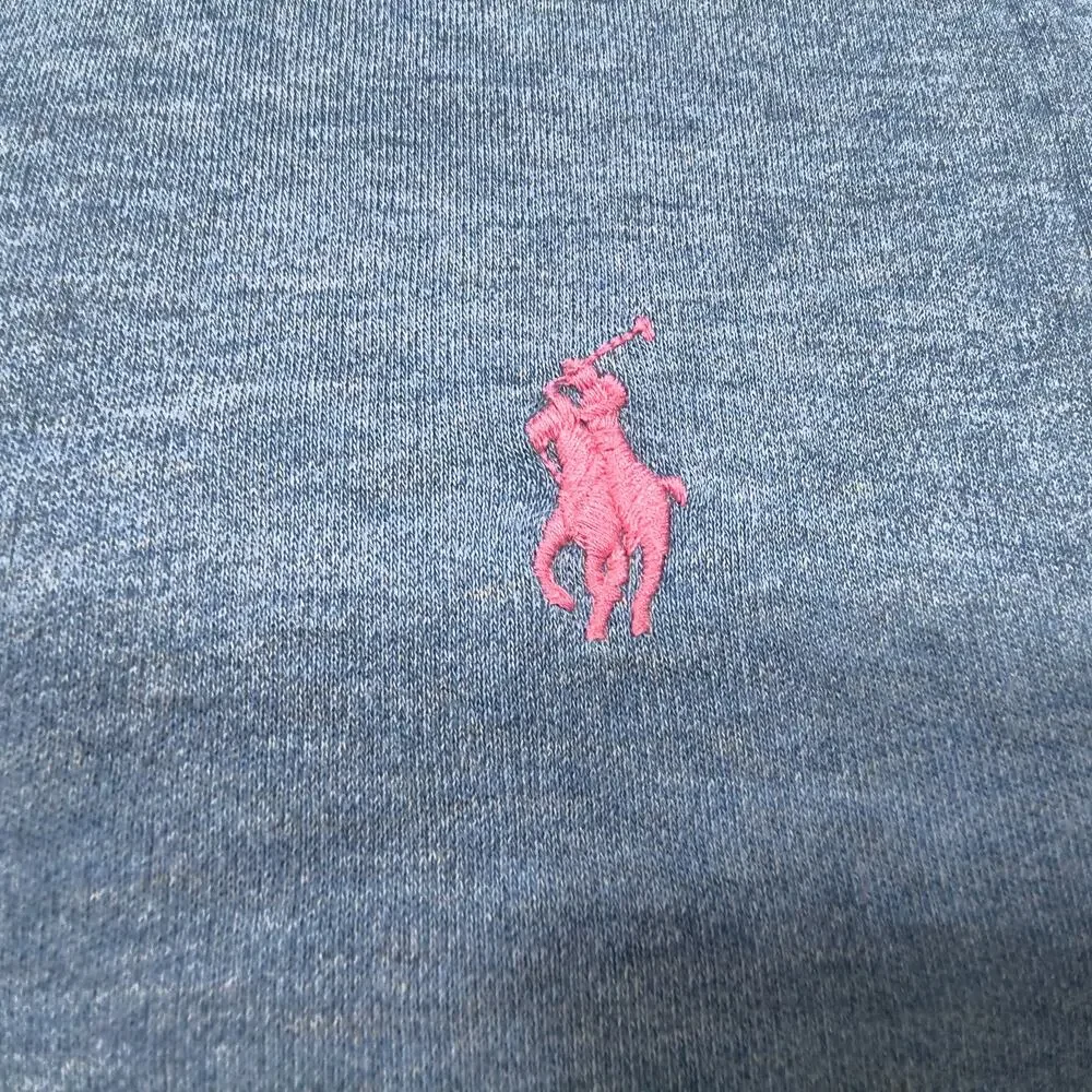 Polo Ralph Lauren Collared Short Sleeve Polo Shirt Mens Size Large L Blue Pink